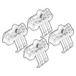 N21140 . TOYOTA VERSO-S 05/11+ KIT ΑΚΡΑ (ΠΟΔΙΑ) ΓΙΑ ΜΠΑΡΕΣ NORDRIVE