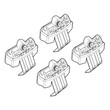 N21214 . VW POLO 2017+ KIT ΑΚΡΑ (ΠΟΔΙΑ) ΓΙΑ ΜΠΑΡΕΣ NORDRIVE