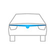 ΑΝΕΜ.F.02116 . AUDI A6 1997-2003 ΑΝΕΜΟΘΡΑΥΣΤΗΣ ΚΑΠΩ ΑΥΤΟΚΙΝΗΤΟΥ ΑΠΟ ΕΥΚΑΜΠΤΟ ΦΙΜΕ ΠΛΑΣΤΙΚΟ HEKO - 1 ΤΕΜ.