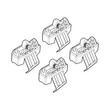 N21226 . PEUGEOT 508 4D 06/18+ KIT ΑΚΡΑ (ΠΟΔΙΑ) ΓΙΑ ΜΠΑΡΕΣ NORDRIVE