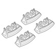 N21165 . KIA CEED 05/12+ KIT ΑΚΡΑ (ΠΟΔΙΑ) ΓΙΑ ΜΠΑΡΕΣ NORDRIVE