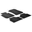 L2442.7 . BMW X1 E87 10/2009-10/2015 ΜΑΡΚΕ ΠΑΤΑΚΙΑ SUMISURA ΛΑΣΤΙΧΟ ΣΕ ΜΑΥΡΟ ΧΡΩΜΑ ME ΚΟΥΜΠΩΜΑΤΑ LAMPA - 4 ΤΕΜ.