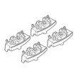 N21176 . HYUNDAI i30 STATION WAGON 2012+ KIT ΑΚΡΑ (ΠΟΔΙΑ) ΓΙΑ ΜΠΑΡΕΣ NORDRIVE
