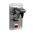 SRISR/3C-L . ΔΙΑΚΟΠΤΗΣ ON/OFF BABY GO LIGHT EVO ΑΕΡΟΠΟΡΙΚΟΥ ΤΥΠΟΥ 12V 20A ΚΑΙ ΕΝΔΕΙΞΗ LED (CARBON ΚΑΠΑΚΙ ΜΕ ΒΑΣΗ ΧΡΩΜΙΟΥ)