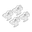 N21103 . FIAT 500L 09/12+ KIT ΑΚΡΑ (ΠΟΔΙΑ) ΓΙΑ ΜΠΑΡΕΣ NORDRIVE