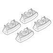 N21152 . MAZDA CX-5 04/12+ KIT ΑΚΡΑ (ΠΟΔΙΑ) ΓΙΑ ΜΠΑΡΕΣ NORDRIVE