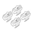 N21233 . BMW X2 F39 01/18+ KIT ΑΚΡΑ (ΠΟΔΙΑ) ΓΙΑ ΜΠΑΡΕΣ NORDRIVE