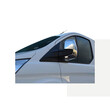 ΚΚ.2624111/OM . FORD TRANSIT TOURNEO / CUSTOM VAN 2013+ ΚΑΠΑΚΙΑ ΚΑΘΡΕΦΤΩΝ ΧΡΩΜΙΟΥ 2 ΤΕΜ. ΠΛΑΣΤΙΚΑ