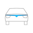 ΑΝΕΜ.F.02120 . VW CADDY 2004-2010 /TOURAN 03-08 ΑΝΕΜΟΘΡΑΥΣΤΗΣ ΚΑΠΩ ΑΥΤΟΚΙΝΗΤΟΥ ΑΠΟ ΕΥΚΑΜΠΤΟ ΦΙΜΕ ΠΛΑΣΤΙΚΟ HEKO - 1 ΤΕΜ.
