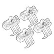 N21172 . RENAULT TWINGO/TWIGO OPENAIR 9/14+ KIT ΑΚΡΑ (ΠΟΔΙΑ) ΓΙΑ ΜΠΑΡΕΣ NORDRIVE