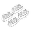 N21175 . BMW ΣΕΙΡΑ 4 F32 COUPE 10/13+ / ΣΕΙΡΑ 4 F36 GRAND COUPE 04/14+ KIT ΑΚΡΑ (ΠΟΔΙΑ) ΓΙΑ ΜΠΑΡΕΣ NORDRIVE