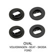 L2299.5 . VOLKSWAGEN/SEAT/SKODA/FORD ΚΟΥΜΠΩΜΑΤΑ ΚΛΙΠΣ ΓΙΑ ΠΑΤΑΚΙΑ (ΟΒΑΛ) - 4 ΤΕΜ.