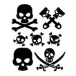 SRSRS6 . ΑΥΤΟΚΟΛΛΗΤΑ ΝΕΚΡΟΚΕΦΑΛΕΣ SKULLS (ΦΥΛΛΟ 12 Χ 10 cm) - 7 ΤΕΜ.