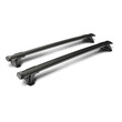 Y8050229 . ΜΠΑΡΕΣ ΟΡΟΦΗΣ ΑΛΟΥΜΙΝΙΟΥ ΜΑΥΡΗ THROUGH BAR STANDARD 134 cm YAKIMA ΜΕ ΚΛΕΙΔΙ - 2 ΤΕΜ.