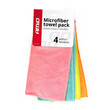 01046/AM . ΠΑΝΙΑ ΓΥΑΛΙΣΜΑΤΟΣ ΜΕ ΜΙΚΡΟΙΝΕΣ (MICROFIBER) CWASH-02 30x30cm (ΧΡΩΜΑΤΙΣΤΑ) AMiO - 4 ΤΕΜ.