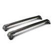 Y8050223 . ΜΠΑΡΕΣ ΟΡΟΦΗΣ ΑΛΟΥΜΙΝΙΟΥ ΜΑΥΡΗ WHISPBAR FLUSH BAR STANDARD 110cm ΜΕ ΚΛΕΙΔΙ - 2 TEM.