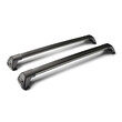 Y8050225 . ΜΠΑΡΕΣ ΟΡΟΦΗΣ ΑΛΟΥΜΙΝΙΟΥ ΜΑΥΡΗ WHISPBAR FLUSH BAR STANDARD 120cm ΜΕ ΚΛΕΙΔΙ - 2 TEM.