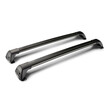 Y8050237 . ΜΠΑΡΕΣ ΟΡΟΦΗΣ ΑΛΟΥΜΙΝΙΟΥ ΜΑΥΡΗ WHISPBAR FLUSH MIXED 110+115cm ΜΕ ΚΛΕΙΔΙ - 2 TEM.