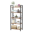 Μεταλλική Βιβλιοθήκη με 5 Ράφια 66 x 30 x 153 cm VASAGLE LLS061B01