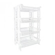 Πλαστική Ραφιέρα με 4 Ράφια 42 x 35 x 75 cm MWS18441