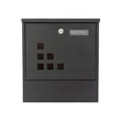 Γραμματοκιβώτιο από Γαλβανισμένο Ατσάλι 30.5 x 9.6 x 33.5 cm ModernHome HPB2210K-GS