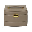 Κοσμηματοθήκη - Μπιζουτιέρα 18 x 11.5 x 14.5 cm Χρώματος Taupe Home Deco Factory HD2315 HD2315-Taupe