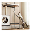 Μεταλλικό Έπιπλο - Ονυχοδρόμιο Γάτας με Σπιτάκι 74 x 34 x 114 cm PCT112X01 Feandrea