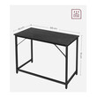 Μεταλλικό Γραφείο 100 x 50 x 75 cm Χρώματος Μαύρο VASAGLE LWD041B56
