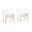 Σετ Ξύλινα Κομοδίνα 40 x 34 x 50 cm 2 τμχ Emmie Idomya 30088554