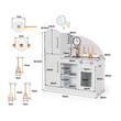 Παιδική Κουζίνα με Αξεσουάρ 78 x 29 x 83 cm Costway HW67658