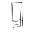 Μεταλλική Κρεμάστρα Ρούχων Δαπέδου με 2 Ράφια 60 x 34 x 153 cm Ruhhy 22258