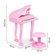 Παιδικό Ηλεκτρονικό Πιάνο με Σκαμπό και Μικρόφωνο Multistore HC490482