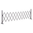 Outsunny Scissor Gate Fence Extendable Scissor Barrier 35-300cm Κήπος Αλουμίνιο καφέ H103,5cm 844-138