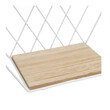 Σετ Επιτοίχια Μεταλλικά/Ξύλινα Εξαγωνικά Ράφια 31 x 13 x 28 cm Χρώματος Λευκό 3 τμχ Shally Dogan 02839908