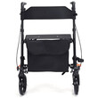 Πτυσσόμενος Περιπατήρας/Αμαξίδιο Αλουμινίου με Τσάντα Χρώματος Μαύρο COSTWAY  SP36558BK