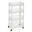 5Five Simply Smart  Ραφιέρα με καλάθια 4 επιπέδων 46,5 x 25,5 x 79 εκ, Λευκό  189990B