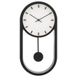Atmosphera  Επιτοίχιο Εκκρεμές  Ρολόι "Anton" Μαύρο, 39x20 εκ.  205616