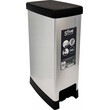 5Five Simply Smart  Πλαστικός Κάδος Απορριμμάτων με Πεντάλ 40L Slim, Γκρι  206737
