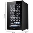 CECOTEC  Συντηρητής Κρασιών GrandSommelier 2450 Black Compressor, 24 Φιάλες, Σύστημα Συμπιεστή, Θερμοκρασία 5-18ºC  CEC-00124