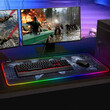 BAKAJI  Gaming MousePad με 14 LED RGB Εφέ Φωτισμού 90 x 40 cm 02838281