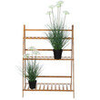 BAKAJI  Πτυσσόμενη ραφιέρα από μπαμπού με 3 επίπεδα για φυτά 70x40x97 εκ.  02840789