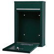 BAKAJI  Ταχυδρομικό Κουτί Τοίχου από Ατσάλι Γραμματοκιβώτιο Εξωτερικού Χώρου με Κλειδί Πράσινο  02832146