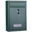 BAKAJI  Ταχυδρομικό Κουτί Τοίχου από Ατσάλι Γραμματοκιβώτιο Εξωτερικού Χώρου με Κλειδί Πράσινο  02832146