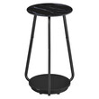 Βοηθητικό Τραπεζάκι Φ30x55cm Μαύρο Μάρμαρο LET287B58 VASAGLE