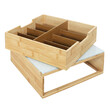 Συρτάρι - Διοργανωτής για Κάψουλες Καφέ Ξύλο & Γυαλί 10 x 30 x 30 cm KA5953 Home Deco Factory