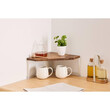 5FIVE Simply smart Γωνιακό Ράφι από Ξύλο Ακακίας και Μεταλλικό Πλαίσιο 30x30x15 cm 190219