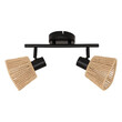 Atmosphera Δίφωτο Φωτιστικό Τοίχου/Οροφής Myha με Σχοινί 28 x 15 x 19,5 cm 205972