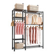 VEVOR Ράφι Ενδυμάτων 6 Επιπέδων με Ρυθμιζόμενα Ράφια & Χωρητικότητα 363 kg, 114 x 42 x 194 cm LLJTCYJ3G6C4LL04A001V0