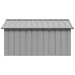 vidaXL Σπιτάκι Σκύλου Γκρι 116,5x153x81,5 εκ. Γαλβανισμένο Χάλυβα 171543