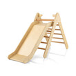 Costway Σετ Αναρρίχησης 2-σε-1 Τρίγωνα Ξύλινη Σκάλα Φυσικό Ξύλο TS10162NA